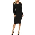 thumbnail image 1 of Women's Taline Cut-Out Shoulder Midi Sweater Dress, 1 of 4