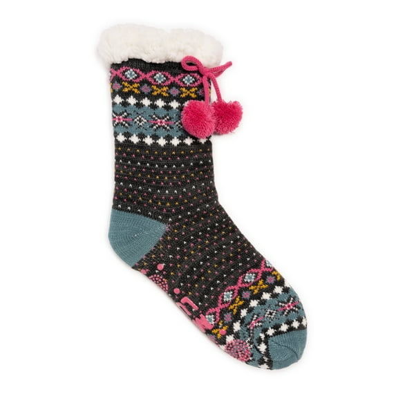 MUK LUKS Women's Tall Cabin Sock, 1-Pair, Sizes S/M & L/XL