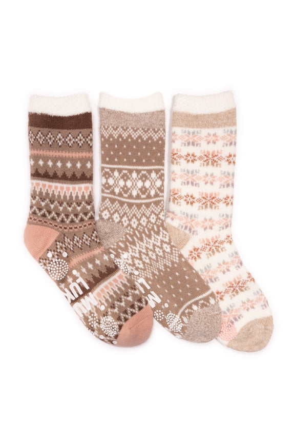 Women's Tall Cozy Lined Lounge Sock 3 Pack