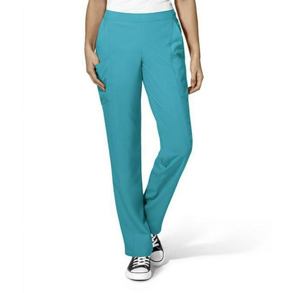 Women's Tall Pluse Size Flat Front Double Cargo Scrub Pant