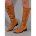 thumbnail image 1 of Women's Tall Slouch Boots 2023 New Mid Calf Spice Casual Lightweight Warm Boots, 1 of 8