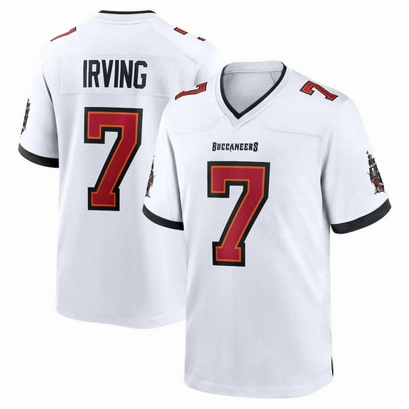 Women's Tampa Bay Irving 7 White Stitched T-Shirts Sports Player Game Top, Large