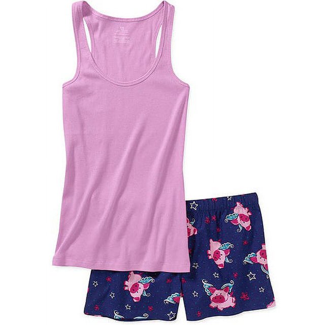 Women's Tank And Woven Boxer Sleep Set