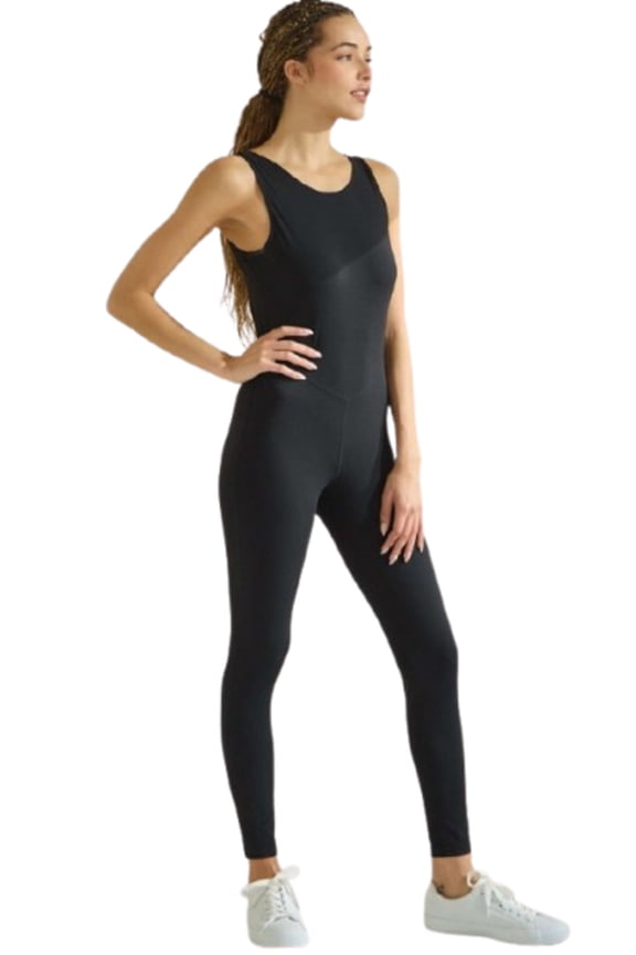 Women's Tank Fitted Bodysuit, Black, One Size