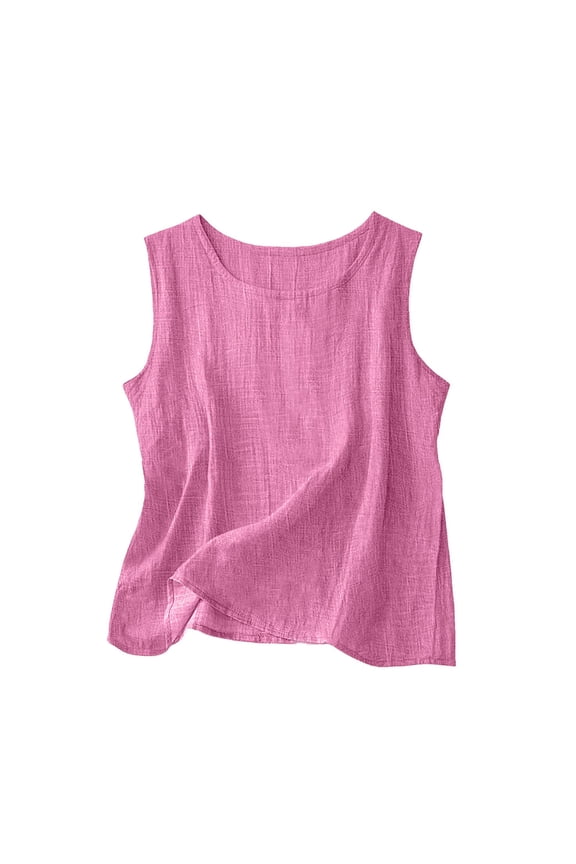 Women's Tank Top Camisole Lightweight Sheer Sleeveless for with Round Neck Basic Undershirts