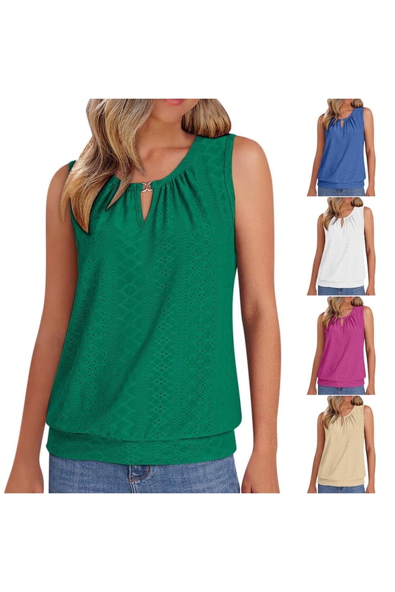 Women's Tank Top Casual Halter Top Summer Flowy Camisole Loose Fit Sleeveless Shirts