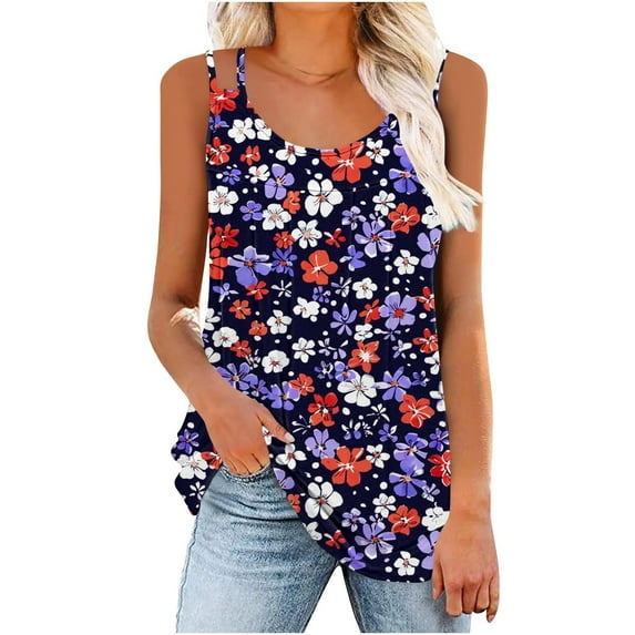 XUNKUSGA Women's Tank Top Multi-Strap Casual Solid Color Sleeveless Basic Cami Shirts for Trainning Round Neck Strap Summer Outfit 2025 Gym