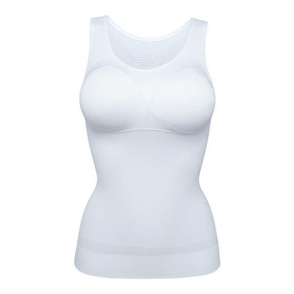 Women's Tank Top Seamless Camisole Body Shaper Vest With Removable Pads Bra Shapewear Camisole Cami Tummy Control Tank Top Shapewear
