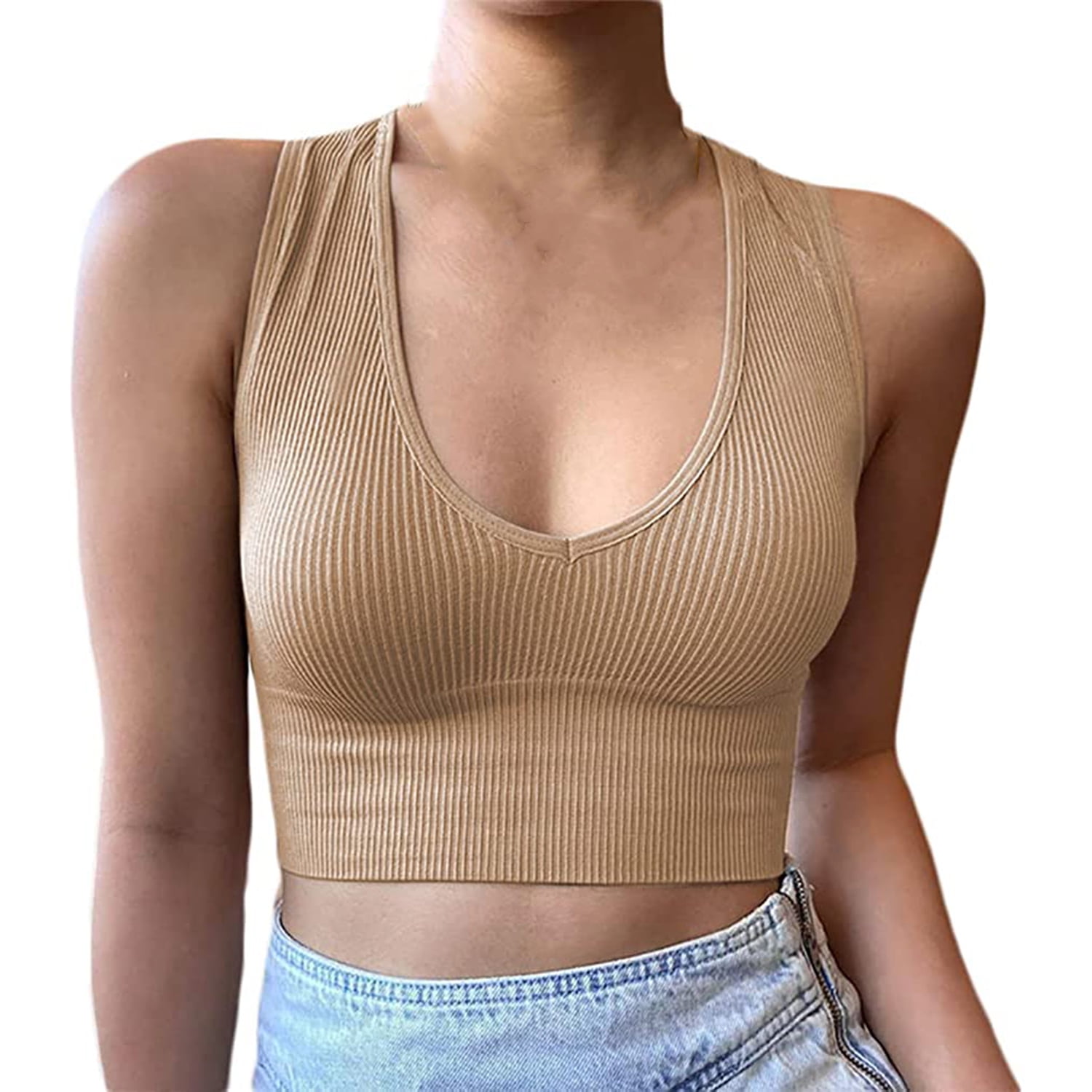 Deep v hotsell tank tops