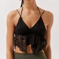thumbnail image 1 of Women's Tank Top Spaghetti Strap Camisoles Sleeveless Square Neck Tops Lace Crop Tank Top Summer Streetwear 3x Sleeveless Shirts Breathe Top Women Fitted Shirt Women Ballet Tops for Women Dressy, 1 of 4