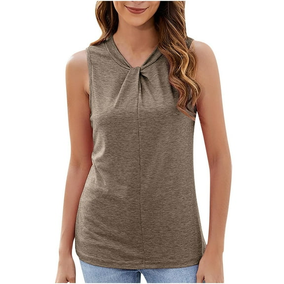 Women's Tank Top Sport Sleeveless Cotton T-Shirt Athletic Workout Vest Lightweight Yoga Tee Shirt Summer Breathable Tank Tops