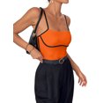 Women's Tank Tops & Camis Casual Plain Spaghetti Strap Orange XL (12