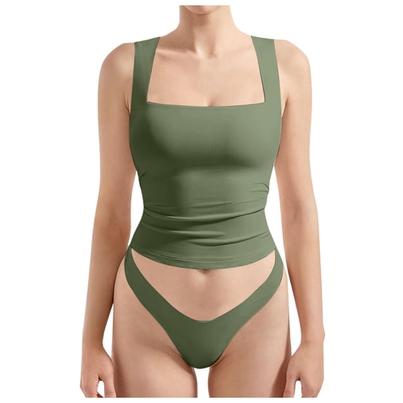 Women's Tank Tops Camisole Shelf Bras Adjustable Spaghetti Strap Basic Layer Plus Size Undershirts
