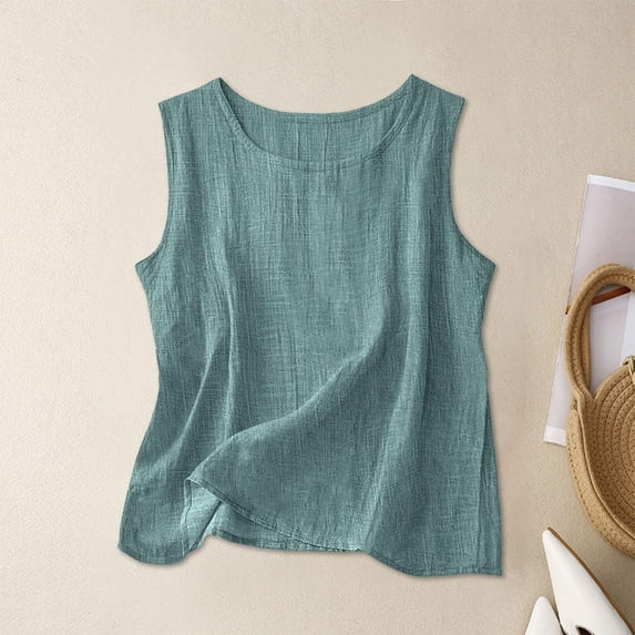 Women's Tank Tops, Casual Camisoles Sleeveless Blouses for Dressy Summer Shirts and Business Casual Wear,Turquoise,2XL