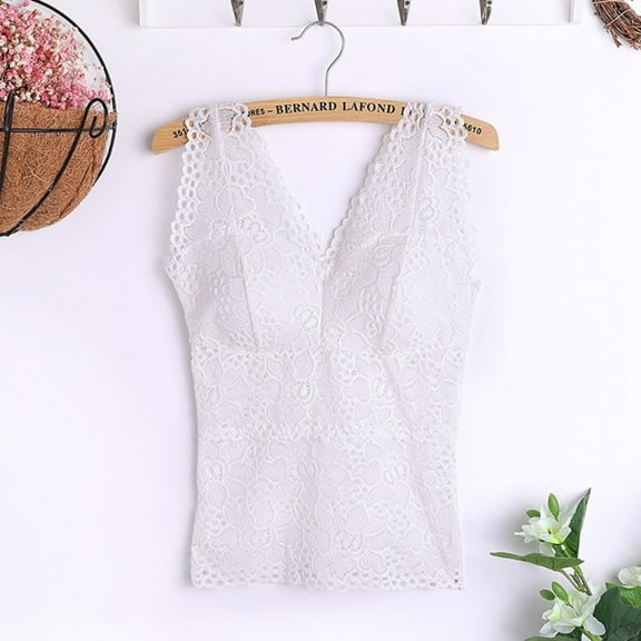 Women's Tank Tops Cute Slim Fitted Ribbed Knit Bow Lace Camisole Top Sexy Summer Square Neck Sleeveless Going Out Tops