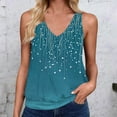thumbnail image 1 of Women's Tank Tops Floral V Neck Sleeveless Casual Loose Fit, 1 of 4