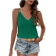 thumbnail image 1 of Women's Tank Tops Sleeveless Summer Top Spaghetti Strap Spring Shirt Loose Fit Beach Vacation 2025 Casual, 1 of 6