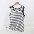 thumbnail image 1 of Women's Tank Tops Striped Sleeveless Ribbed Slim Fitted Tank Slim Knit Basic Casual Cami Tanks Summer Cute Striped Sleeveless Top, 1 of 9