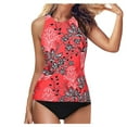 thumbnail image 1 of Women's Tankini Top Only Tummy Control Bathing Suits Top Modest Swim Tank Tops, 1 of 4