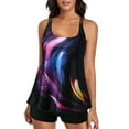 thumbnail image 1 of Women's Tankini Top Only Tummy Control Bathing Suits Top Modest Swim Tank Tops, 1 of 9