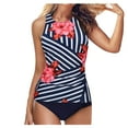 thumbnail image 1 of Women's Tankini Top Only Tummy Control Bathing Suits Top Modest Swim Tank Tops, 1 of 4