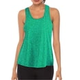 thumbnail image 1 of Women's Tennis Tanks Mesh Racerback Yoga Tank Top for Workout and Everyday Wear Breathable Sleeveless Blouse Style for Women Green XXL, 1 of 2