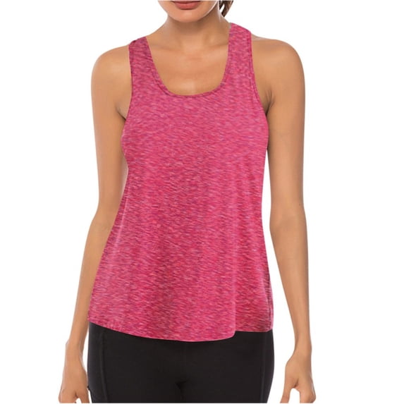 Women's Tennis Tanks Mesh Racerback Yoga Tank Top for Workout and Everyday Wear Breathable Sleeveless Blouse Style for Women Pink S