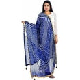 thumbnail image 1 of Women's Tapara Silk Bandhani Bandhej Dupatta for Women, Heavy Dupatta with Gota Work and Latkan, 1 of 1