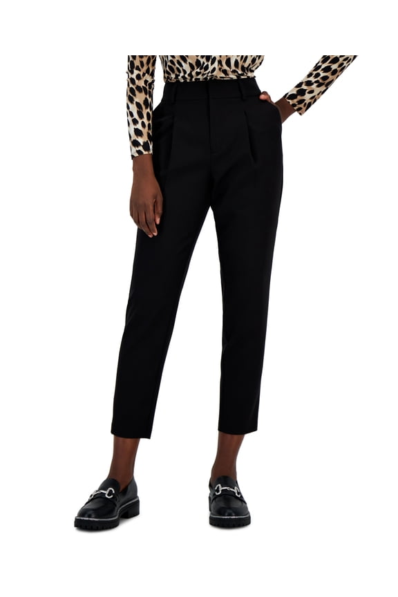 Women's Tapered-Leg Pants Deep Black S