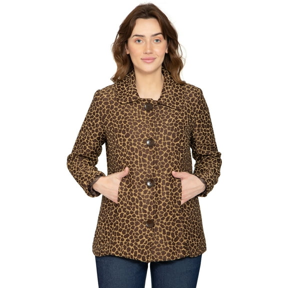 Women's Tapestry Animal Pattern Lined Jacket