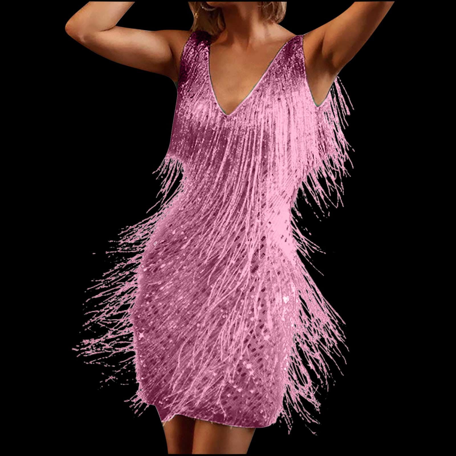 strapless open back dress Set Me Free Fringe Dress Purple