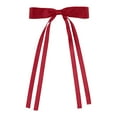thumbnail image 1 of Women’s Tassel Ribbon Bowknot Hair Clips - Long Tail Solid Barrettes, Metal Clip Soft Material, Suitable for Thick/Curly Long Hair, 1 of 6