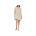 thumbnail image 1 of Women's Tassel-Tie Button-Front Mini A-Line Dress Cream L, 1 of 1