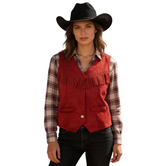 Women's Tassel Vest 70s Hippie Cow Girl Sleeveless Fringe Jacket Western Outfit for Women Cardigan for Women S