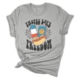 thumbnail image 1 of Women's Tastes Like Freedom Patriotic Fourth of July Independence Day Short Sleeve T-shirt Graphic Tee Graphic Tee-Sports Grey-medium, 1 of 4