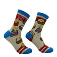 thumbnail image 1 of Women's Taters Over Haters Socks Funny Sarcastic Potato Graphic Novelty Footwear, 1 of 9
