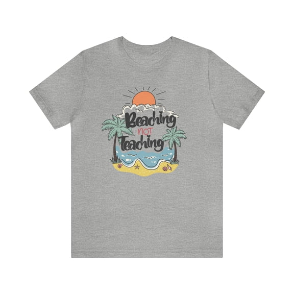 Women's Teacher Beaching Not Teaching Retro-Inspired T-Shirt