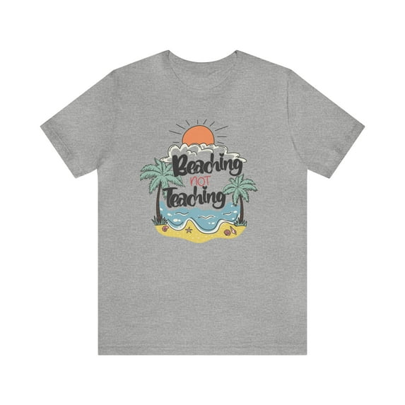 Women's Teacher Beaching Not Teaching Retro-Inspired T-Shirt