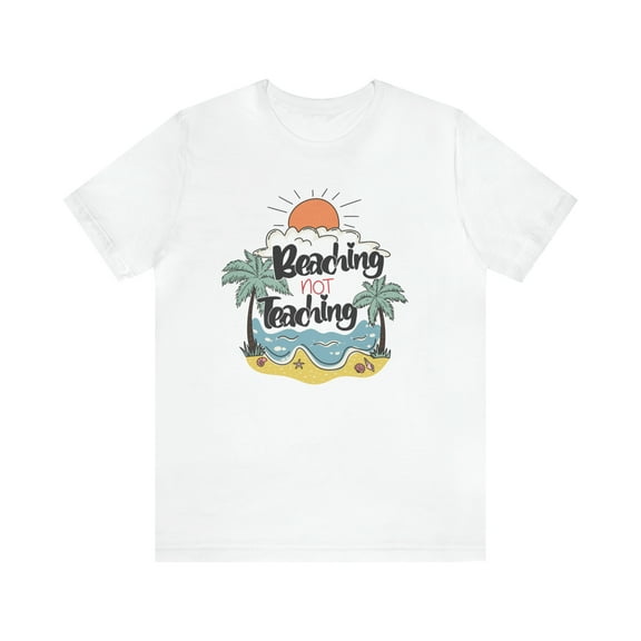 Women's Teacher Beaching Not Teaching Retro-Inspired T-Shirt