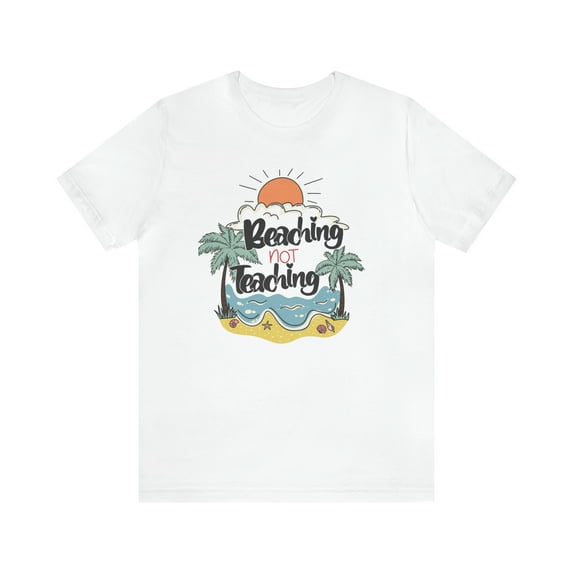 Women's Teacher Beaching Not Teaching Retro-Inspired T-Shirt