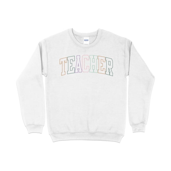 Women's Teacher Collegiate Font Sweatshirt