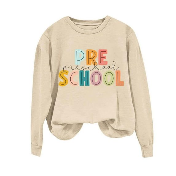 Women's Teacher Graphic Sweatshirt | First Day of School Crewneck | Funny Back To School Pullover | Teacher Appreciation Gift