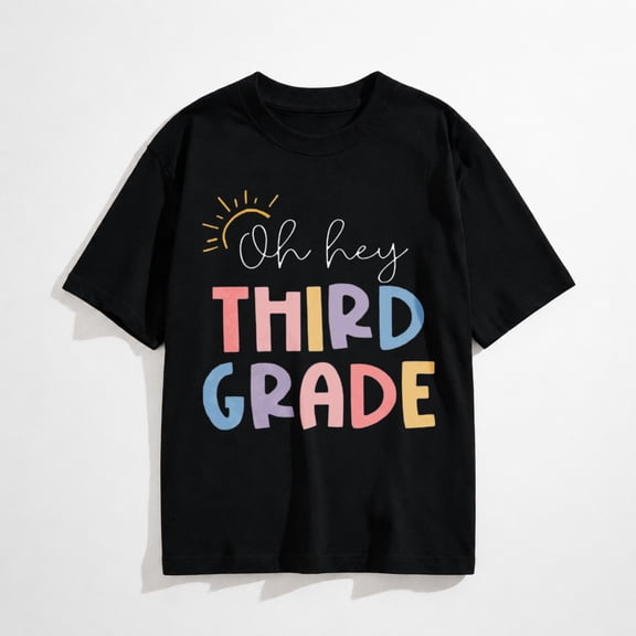 Women's Teacher Shirts First Day of School Shirts Back to School Oufits Funny Letter Print Tees