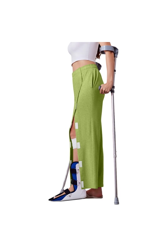 Women's Tear Away Pants with Pockets Easy Access Adaptive Pants Post Hip Knee Leg Surgery Breakaway Lounge Sweatpants