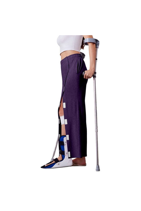 Women's Tear Away Pants with Pockets Easy Access Adaptive Pants Post Hip Knee Leg Surgery Breakaway Lounge Sweatpants
