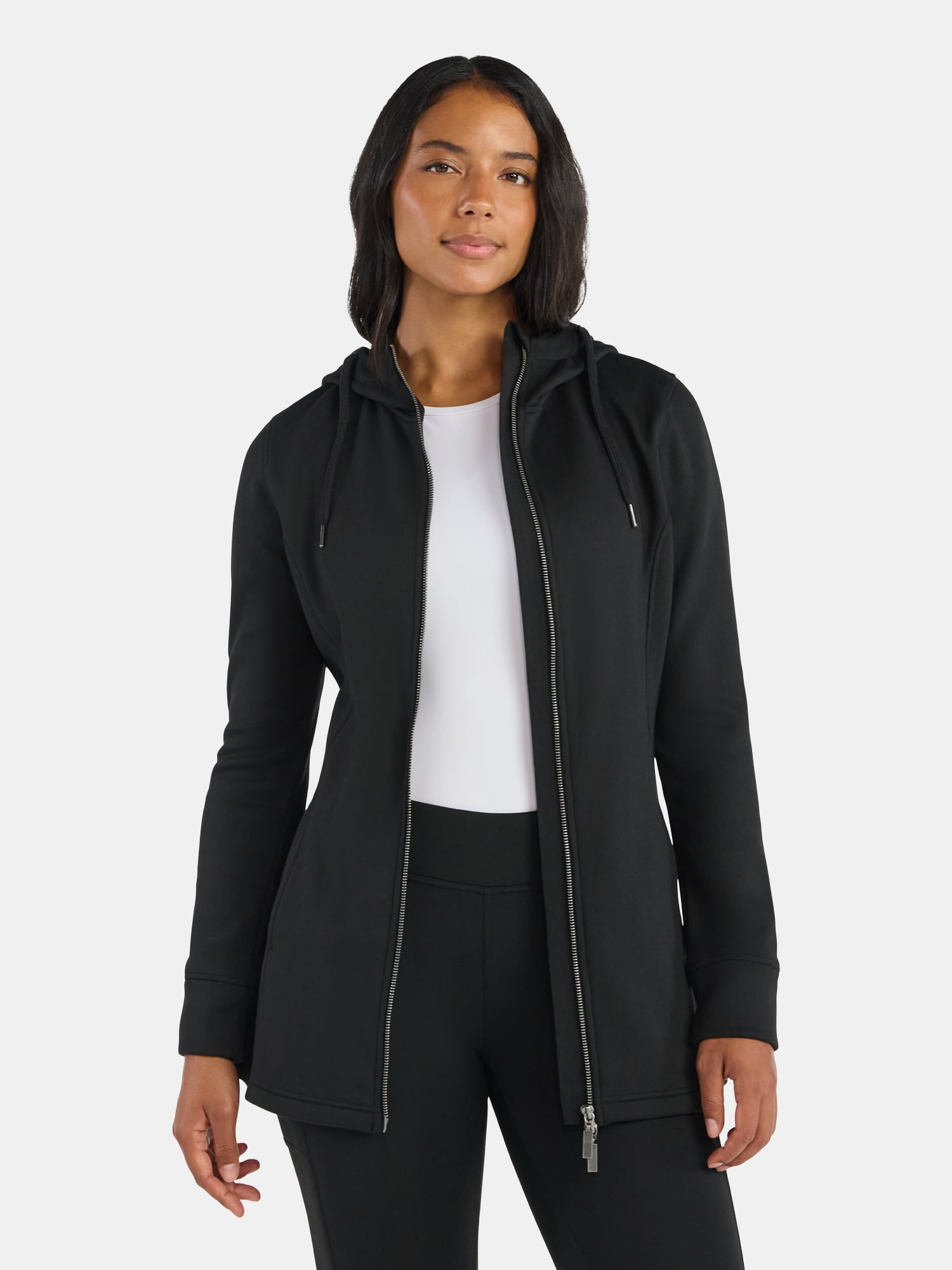 Women's Hooded Faux Fur Lined Jacket, Sizes S-3X