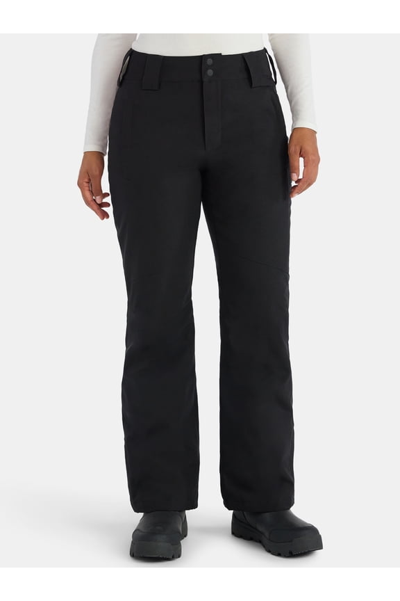 Women's and Women's Plus Pongee Shell Ski Snowboard Pants, Sizes S-3X