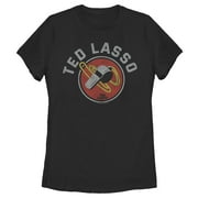 Womens Ted Lasso Whistle Blower Graphic Tee Black Small