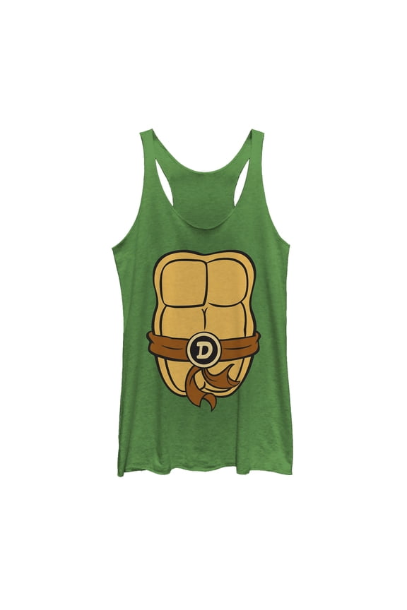 Women's Teenage Mutant Ninja Turtles Donatello Costume Racerback Tank Top Envy Green X Small