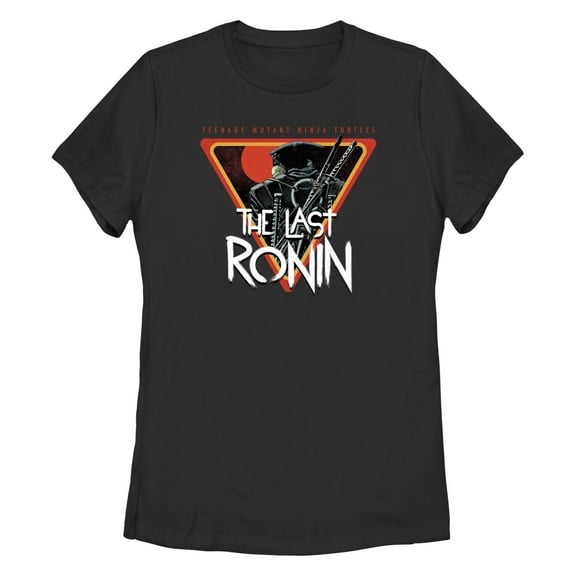 Women's Teenage Mutant Ninja Turtles The Last Ronin Triangle Logo  Graphic Tee Black Large